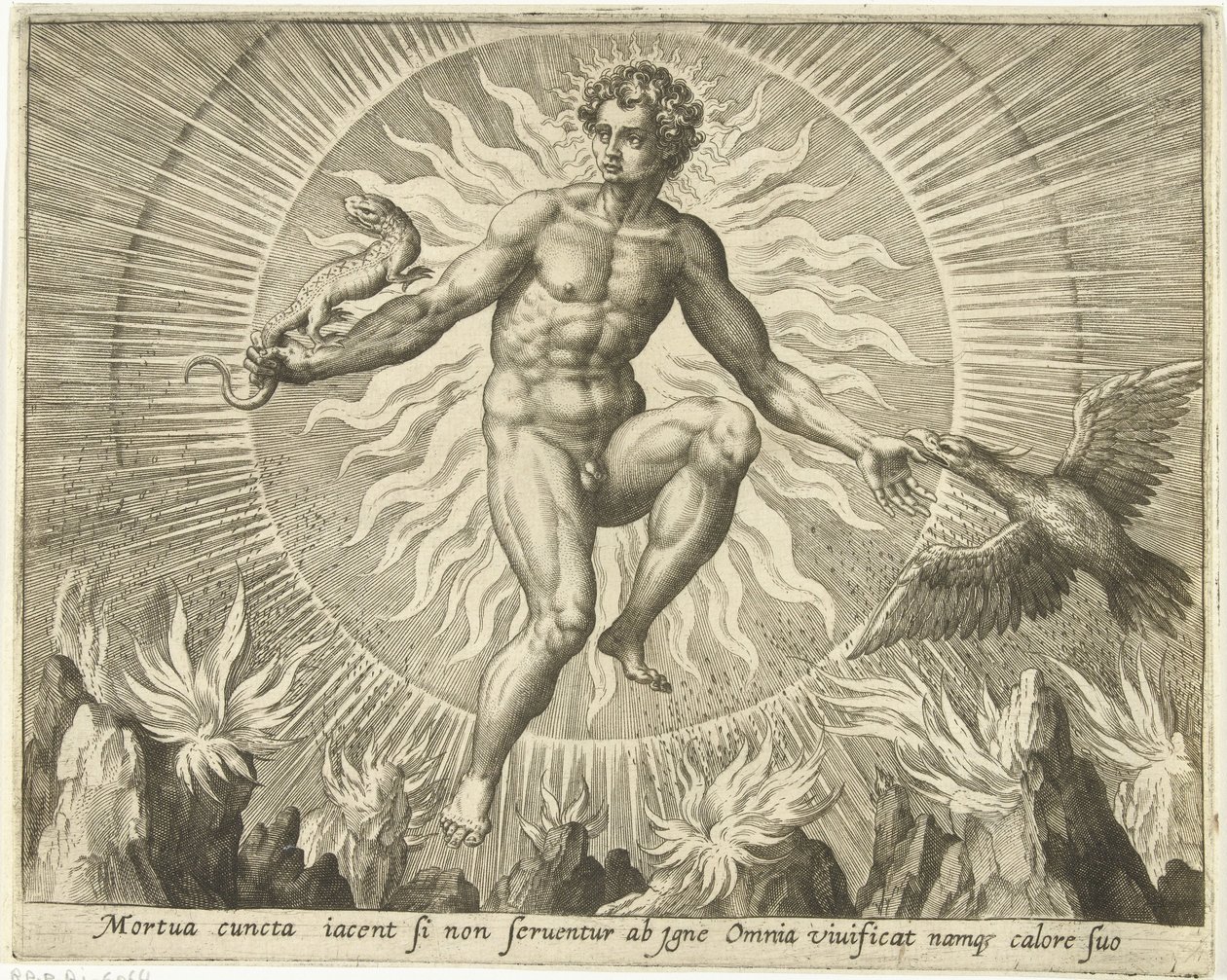Feuer von Adriaen Collaert