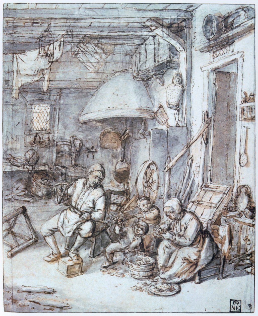 Die niederländischen Bauern, 17. Jahrhundert von Adriaen Jansz. van Ostade