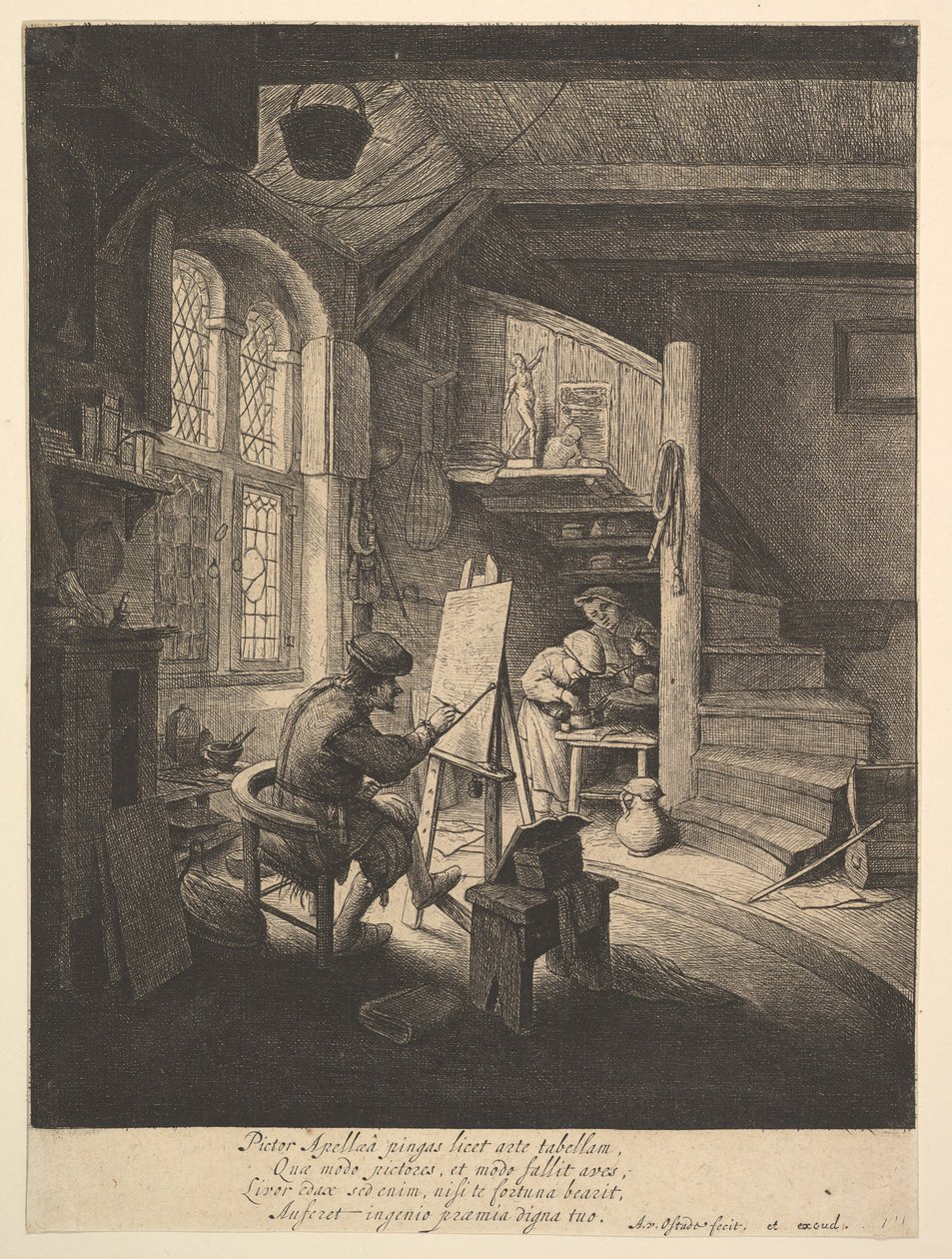 Der Maler, 1610-85 von Adriaen Jansz. van Ostade