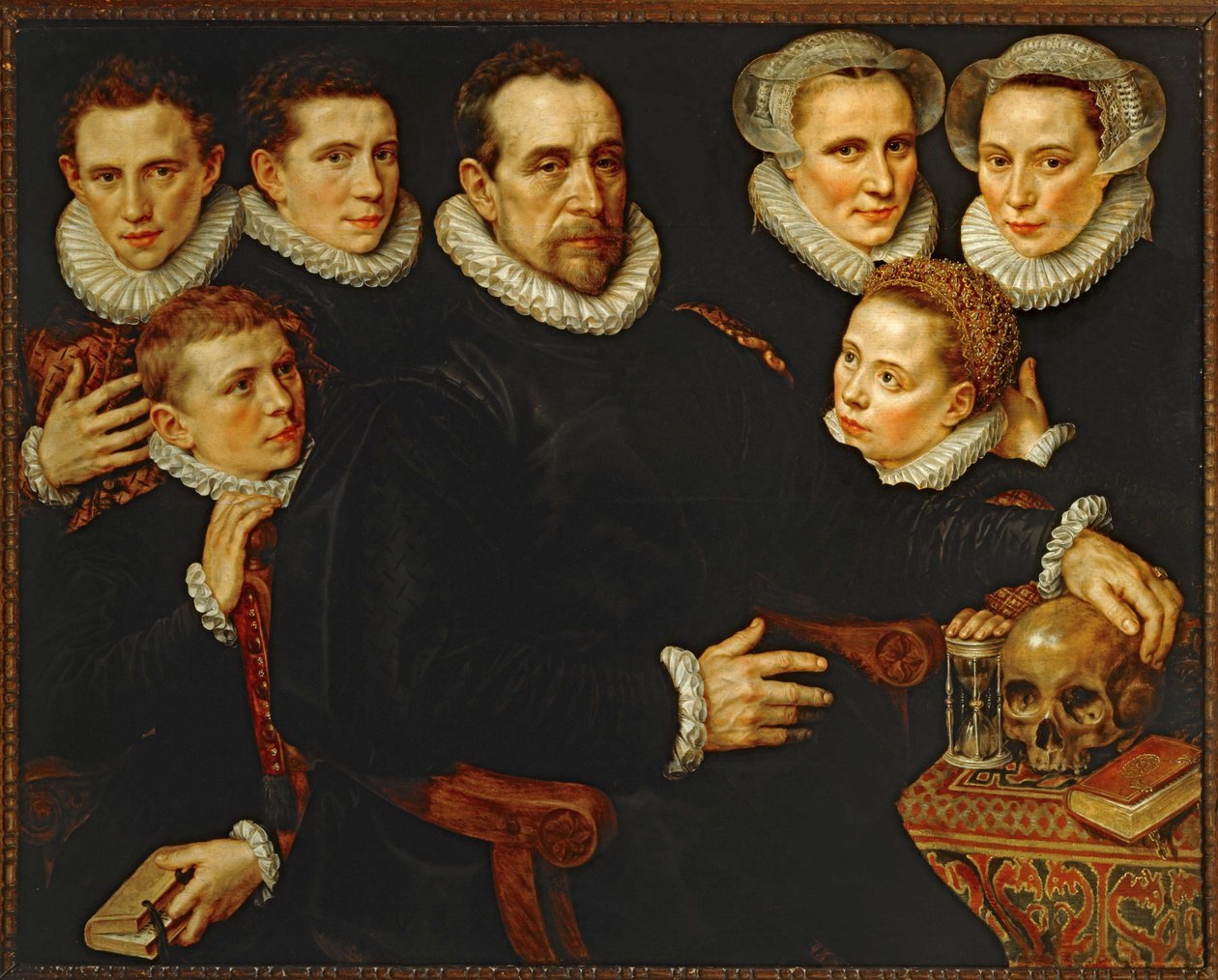 Porträt einer Familie von Adriaen Thomasz Key