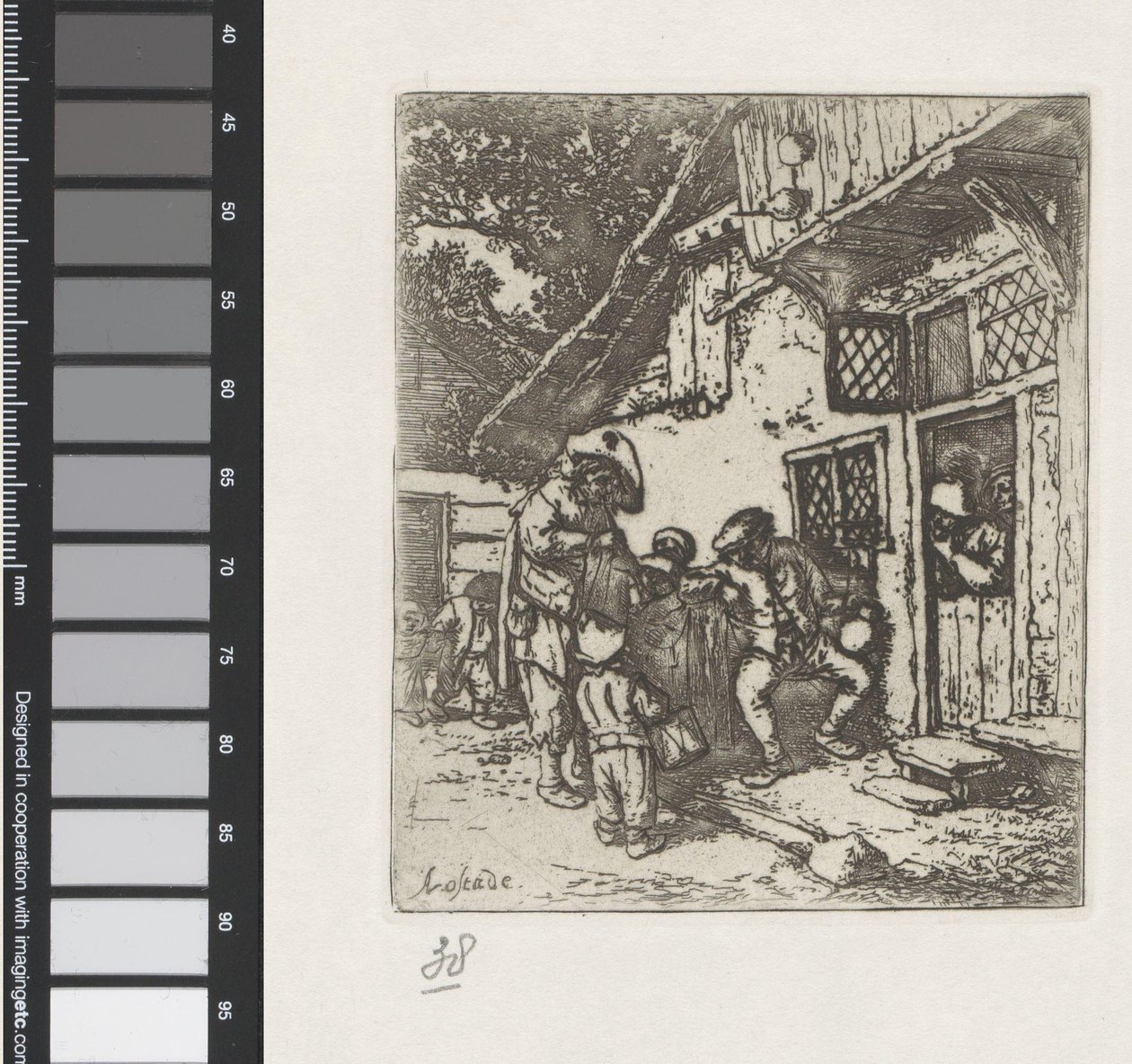 Wandernde Musiker von Adriaen van Ostade