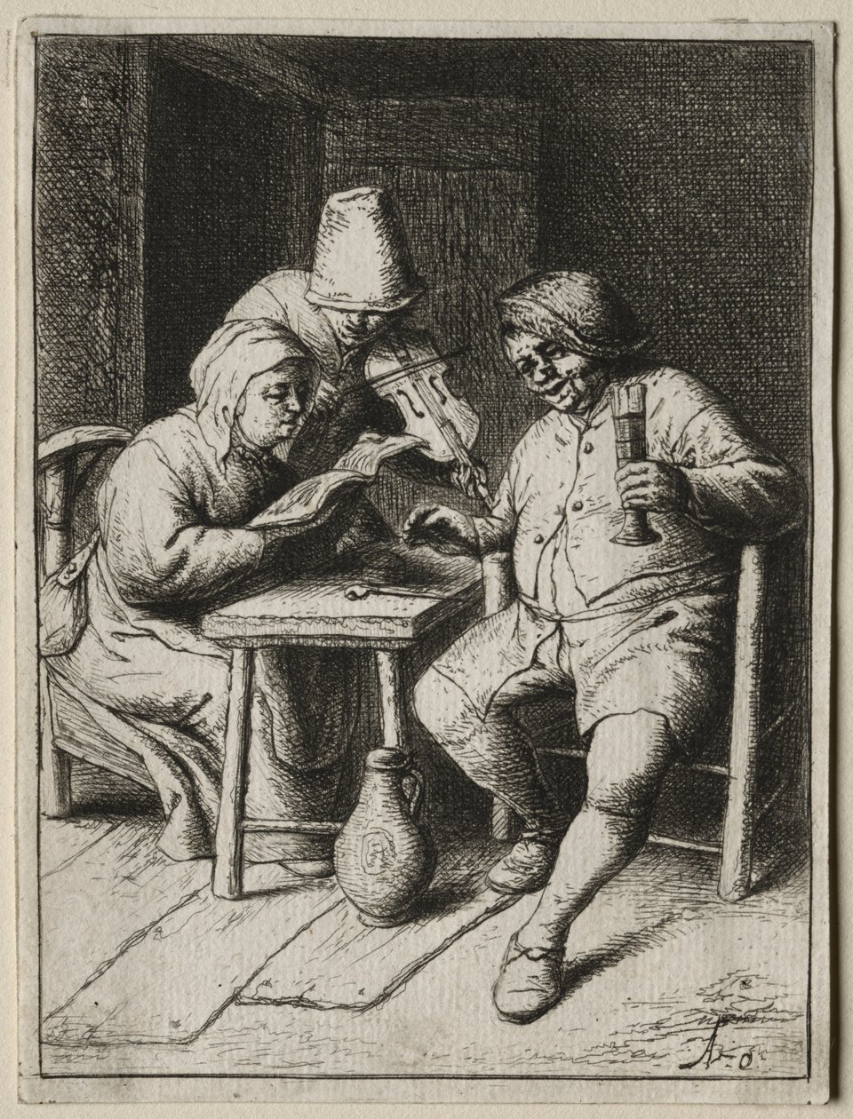 Der Sänger von Adriaen van Ostade