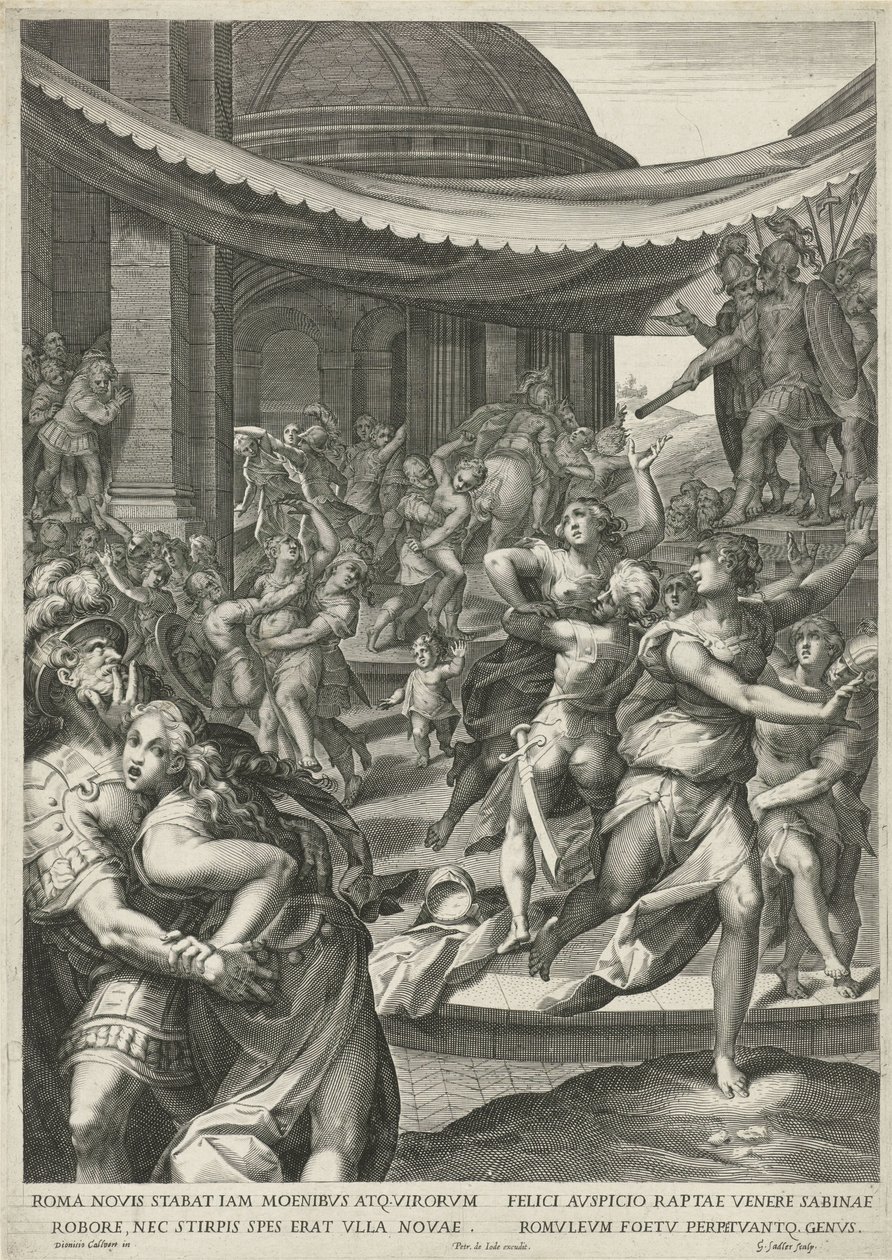 Raub der Sabinerinnen von Egidius  Sadeler (II)