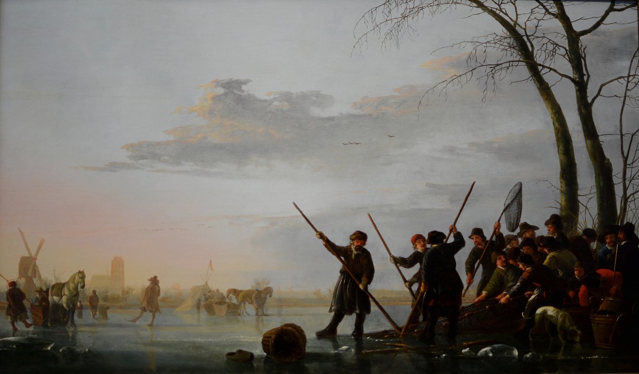 Fischen unter dem Eis von Aelbert Cuyp