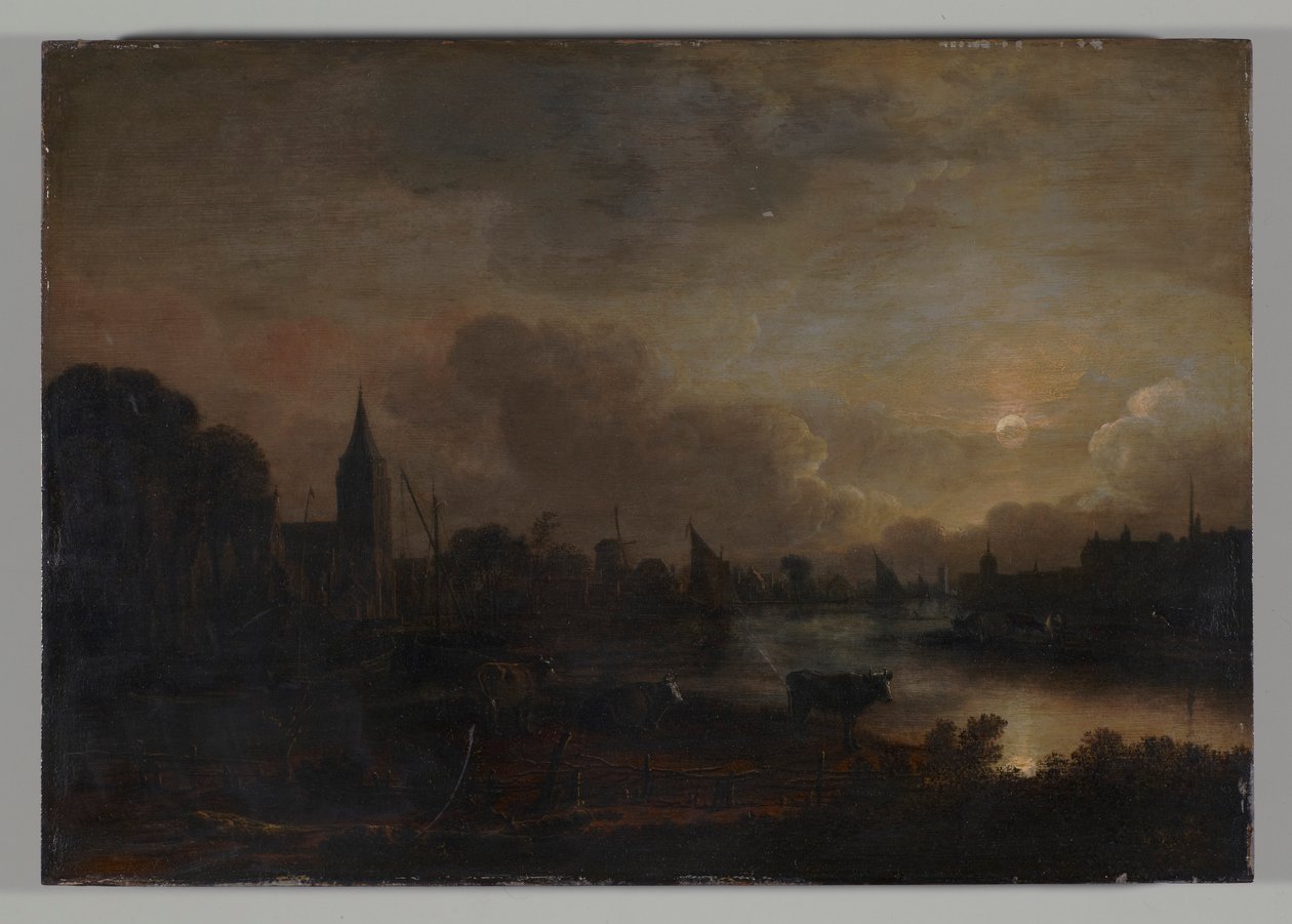 Mondscheinlandschaft von Aert van der Neer