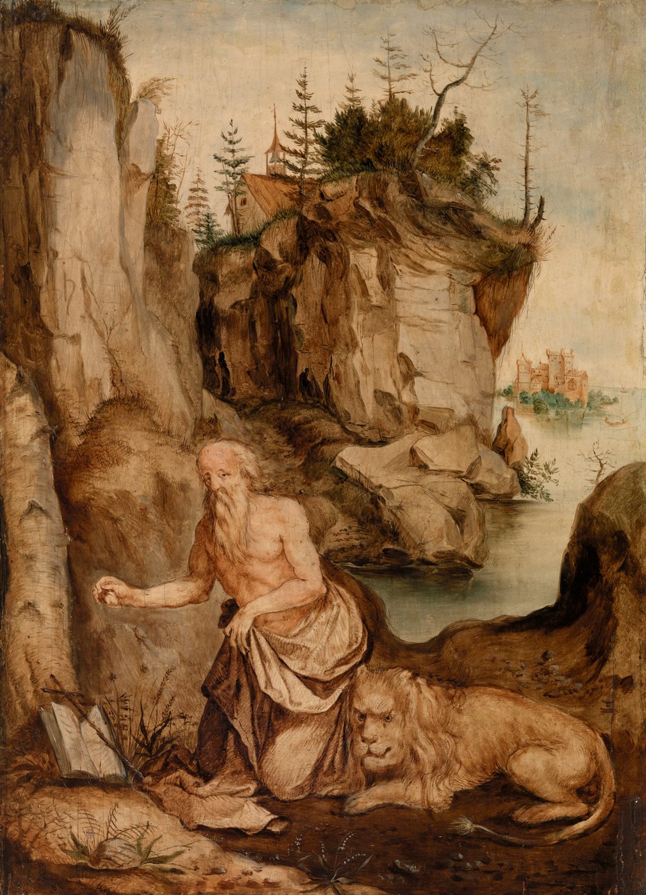 Der heilige Hieronymus und der Löwe von After Albrecht Dürer