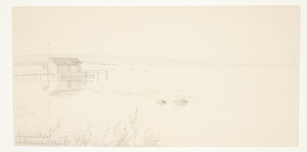 Aalsgaard Strand am Christianiafjord von Agnes Lunn