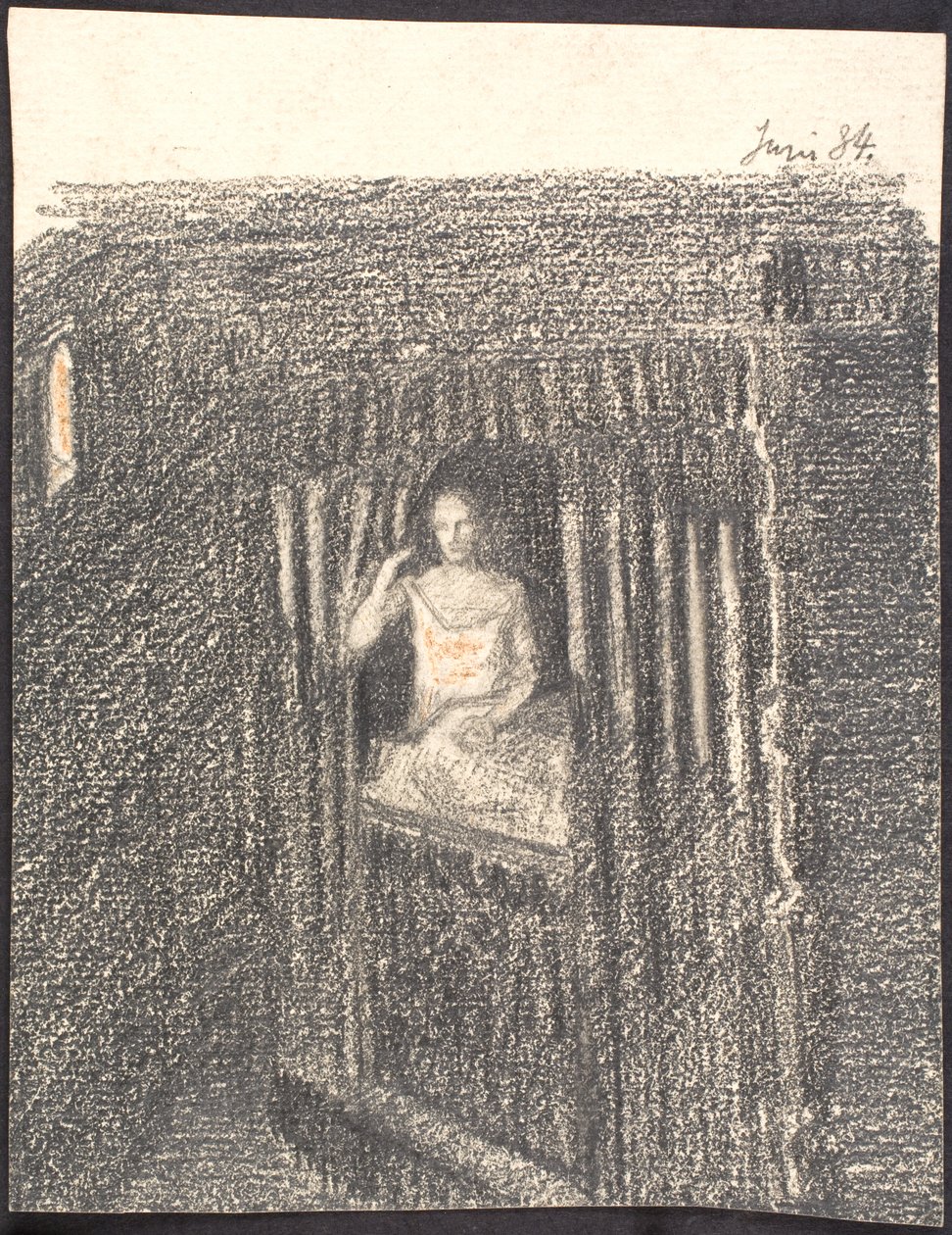 Frau in Alkoven von Agnes Slott Møller