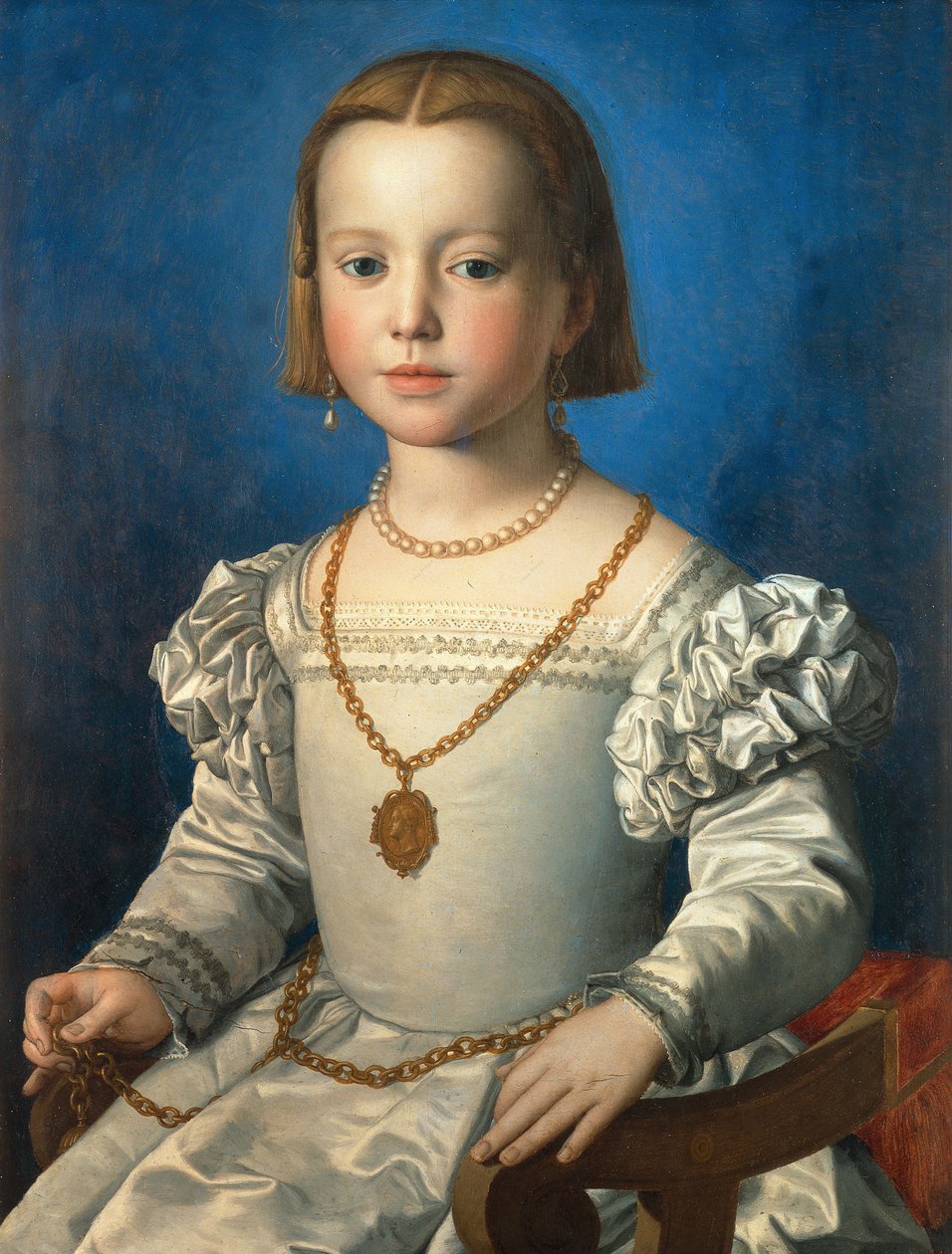 Porträt von Bia de Medici, 1542 von Agnolo Bronzino