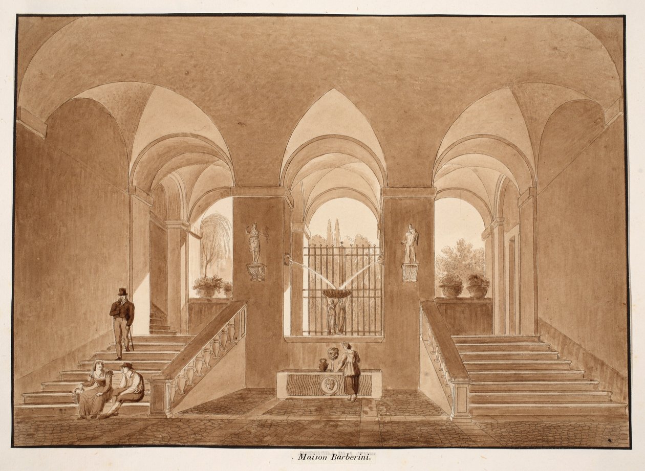 Palazzo Barberini, 1833 von Agostino Tofanelli