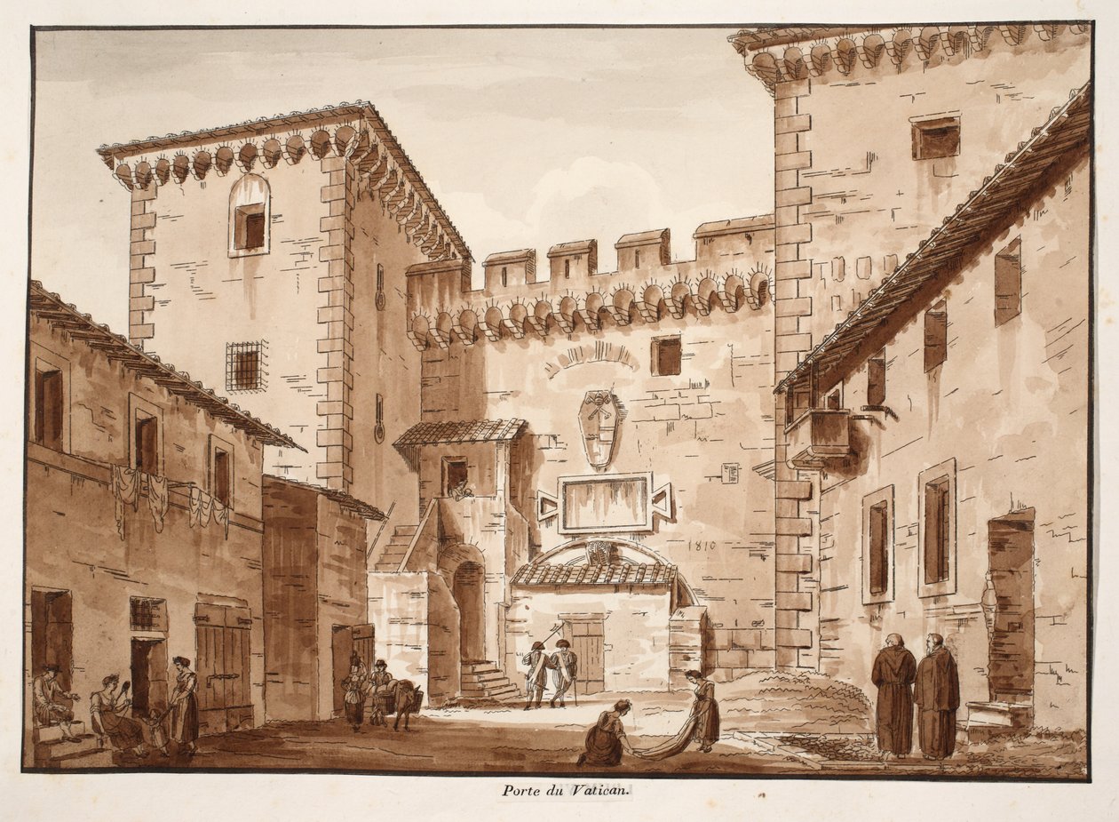 Das Vatikanische Tor, 1833 von Agostino Tofanelli