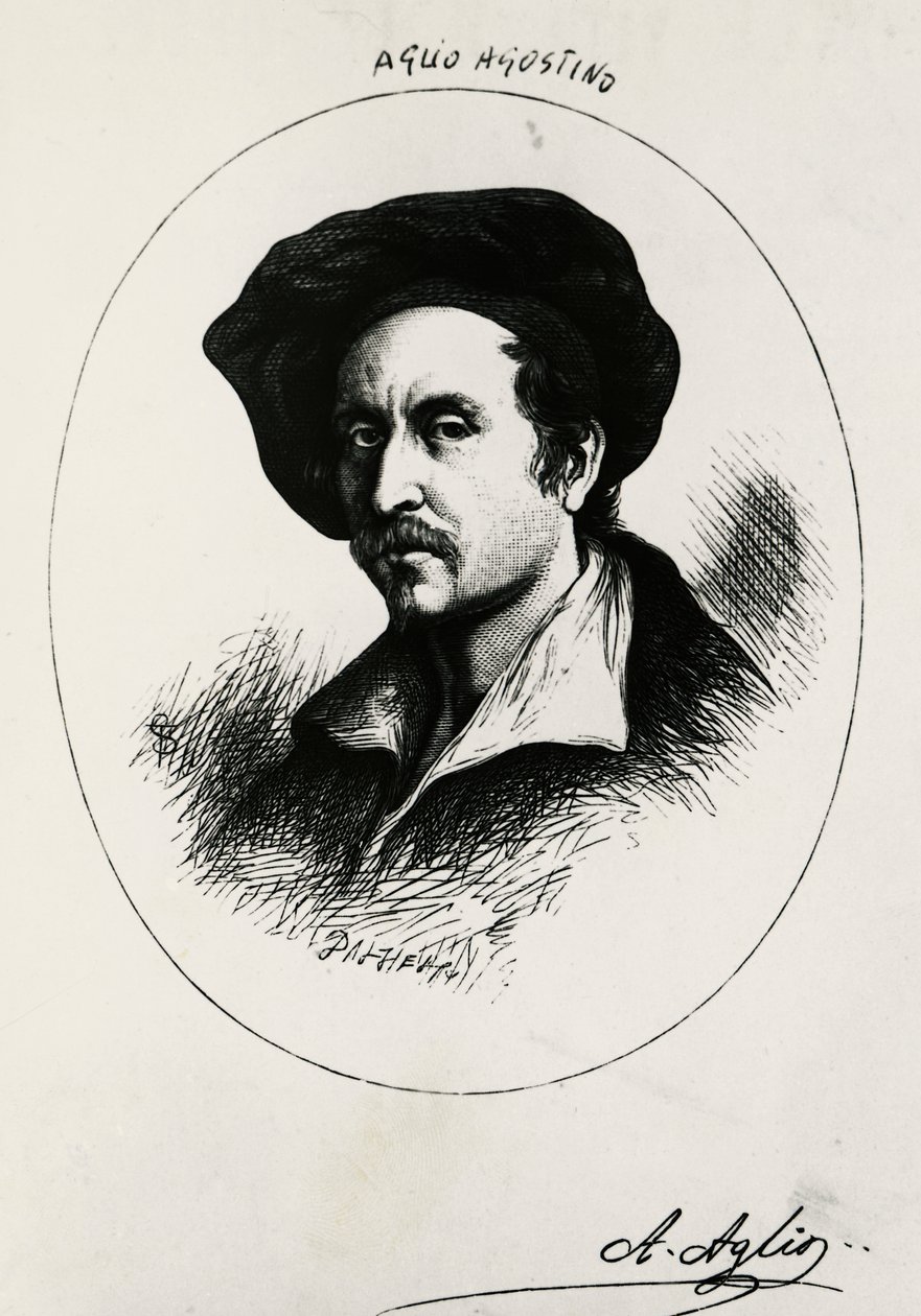 Selbstporträt von Agostino Aglio von Agostino Aglio