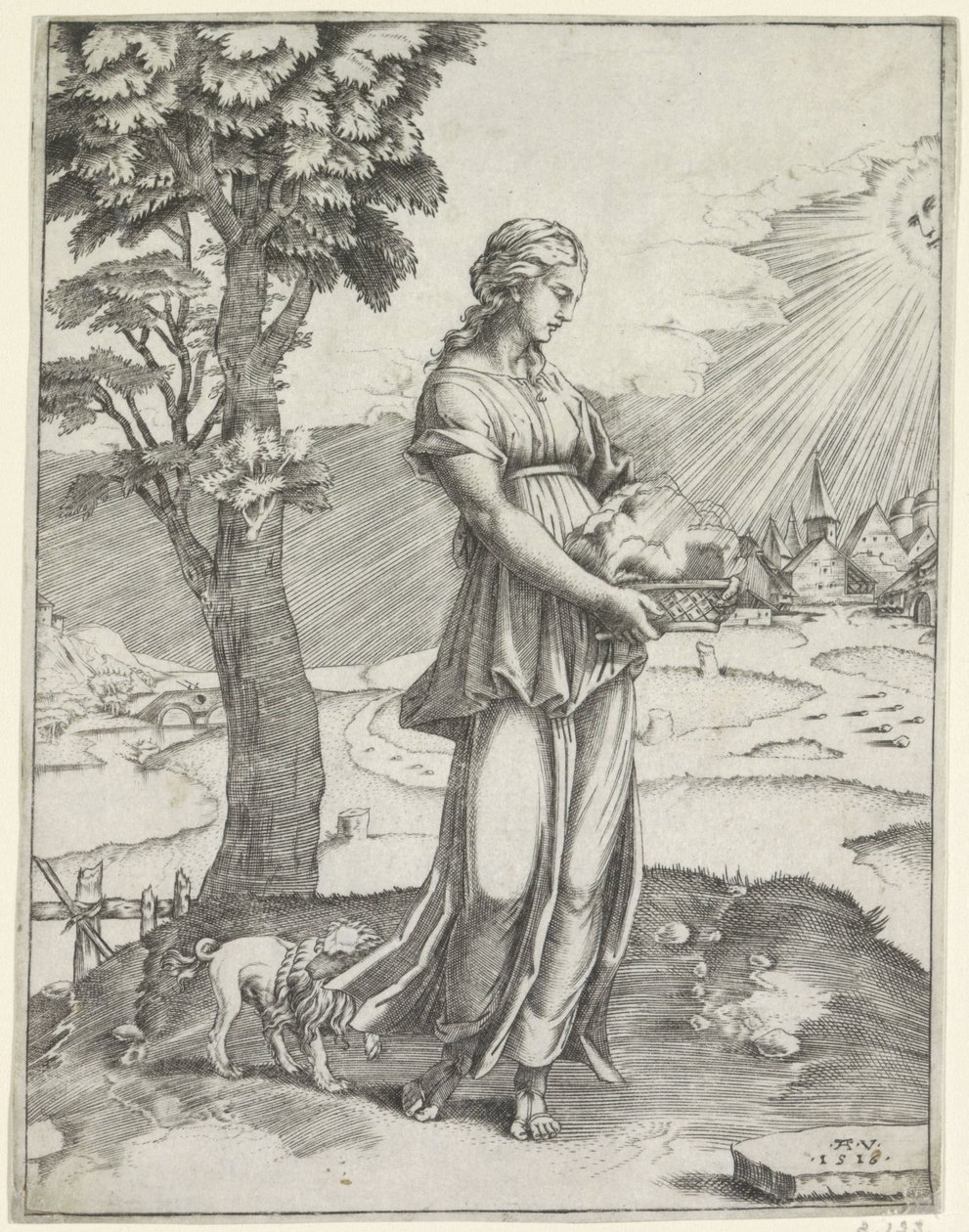 Sibylle von Cumae von Agostino Veneziano