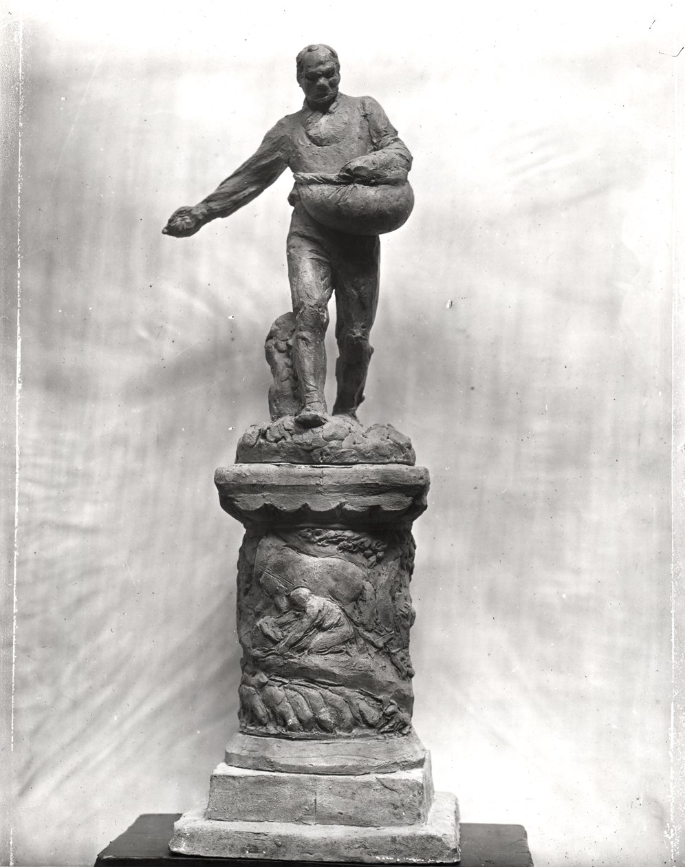 Der Sämann, Maquette für ein Denkmal für die Feldarbeiter, 1889-1900 (Terrakotta) von Aime Jules Dalou