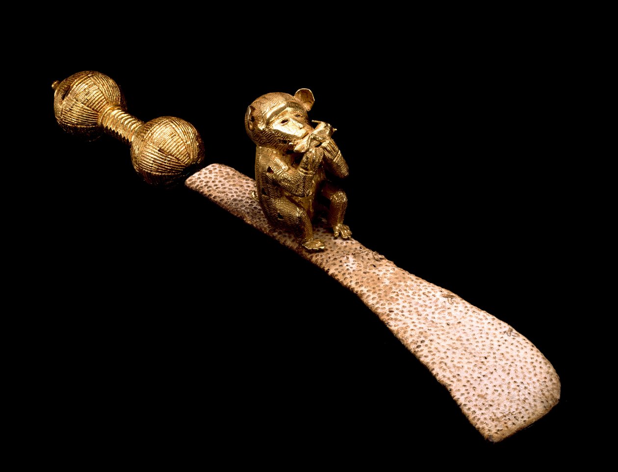 Schwert mit Scheide und Schwertornament, Ghana, 1930-40 von Akan School