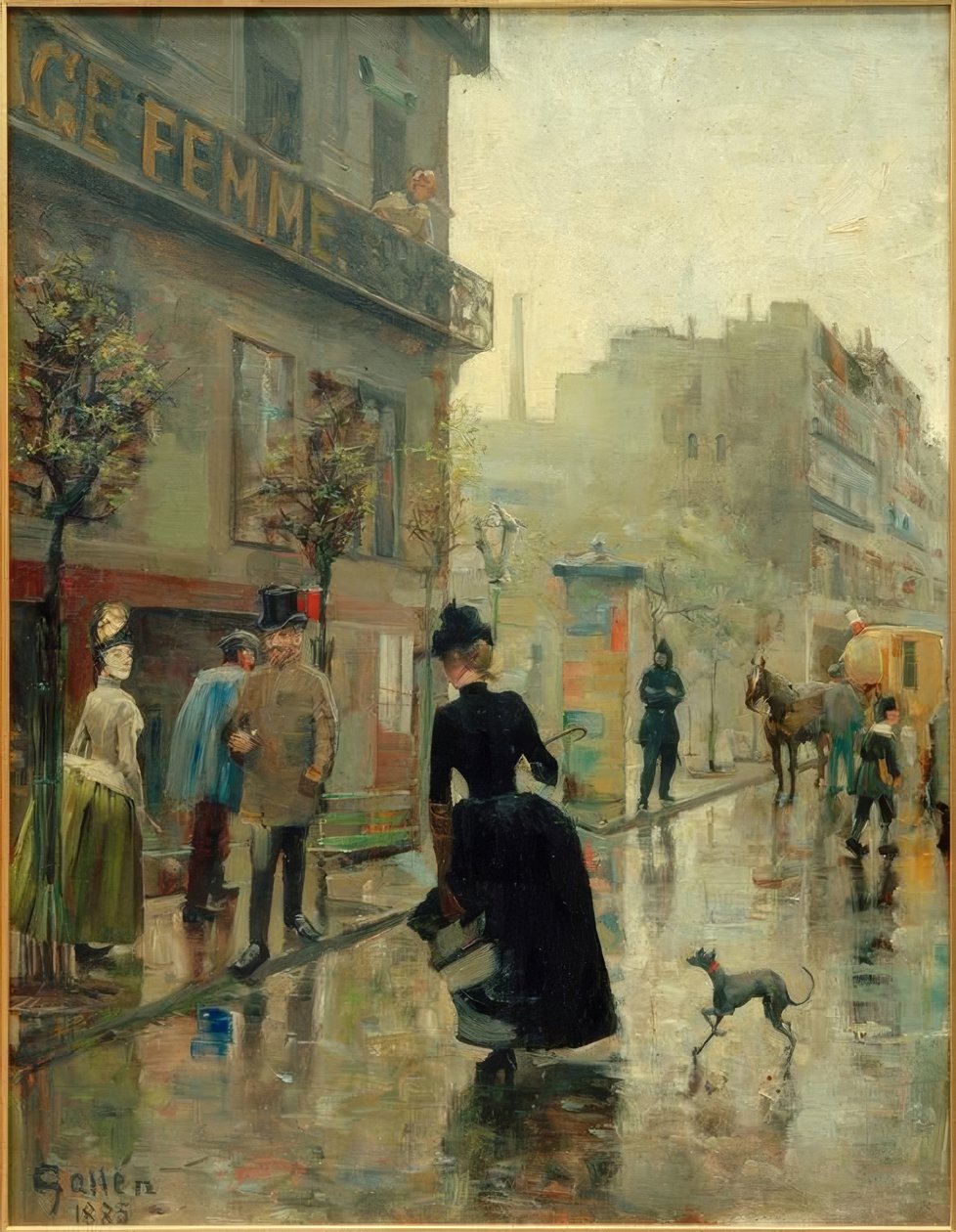 Boulevard in Paris von Akseli Valdemar Gallen Kallela