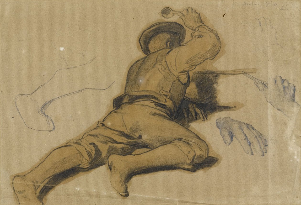 Studie zu Die Kappeler Milchsuppe von Albert Anker