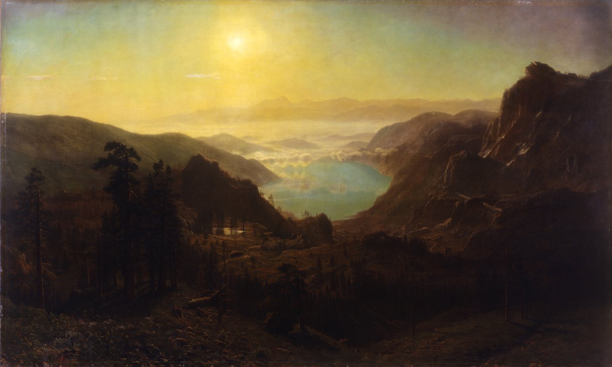 Donnersee vom Gipfel, 1873 von Albert Bierstadt