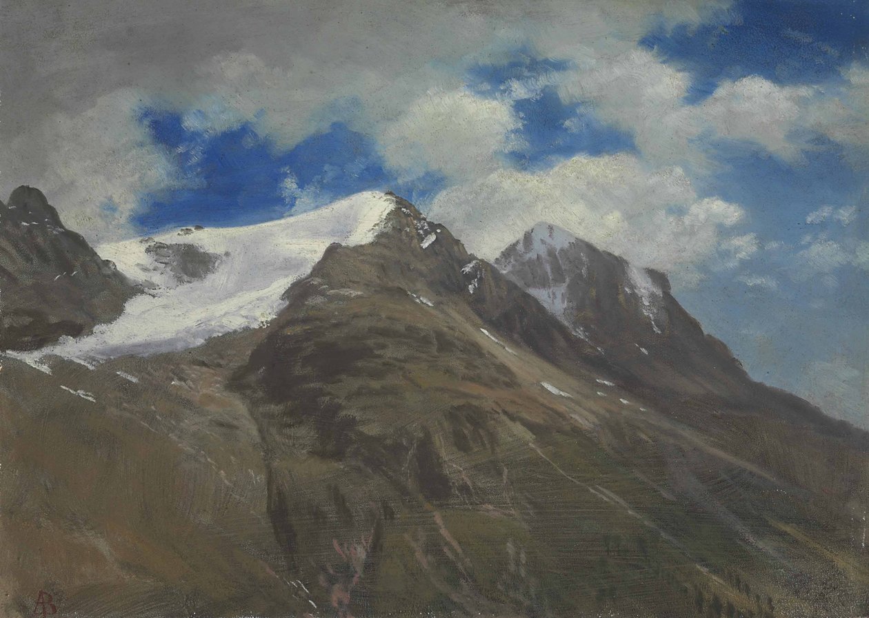 Gipfel in den Rockies von Albert Bierstadt