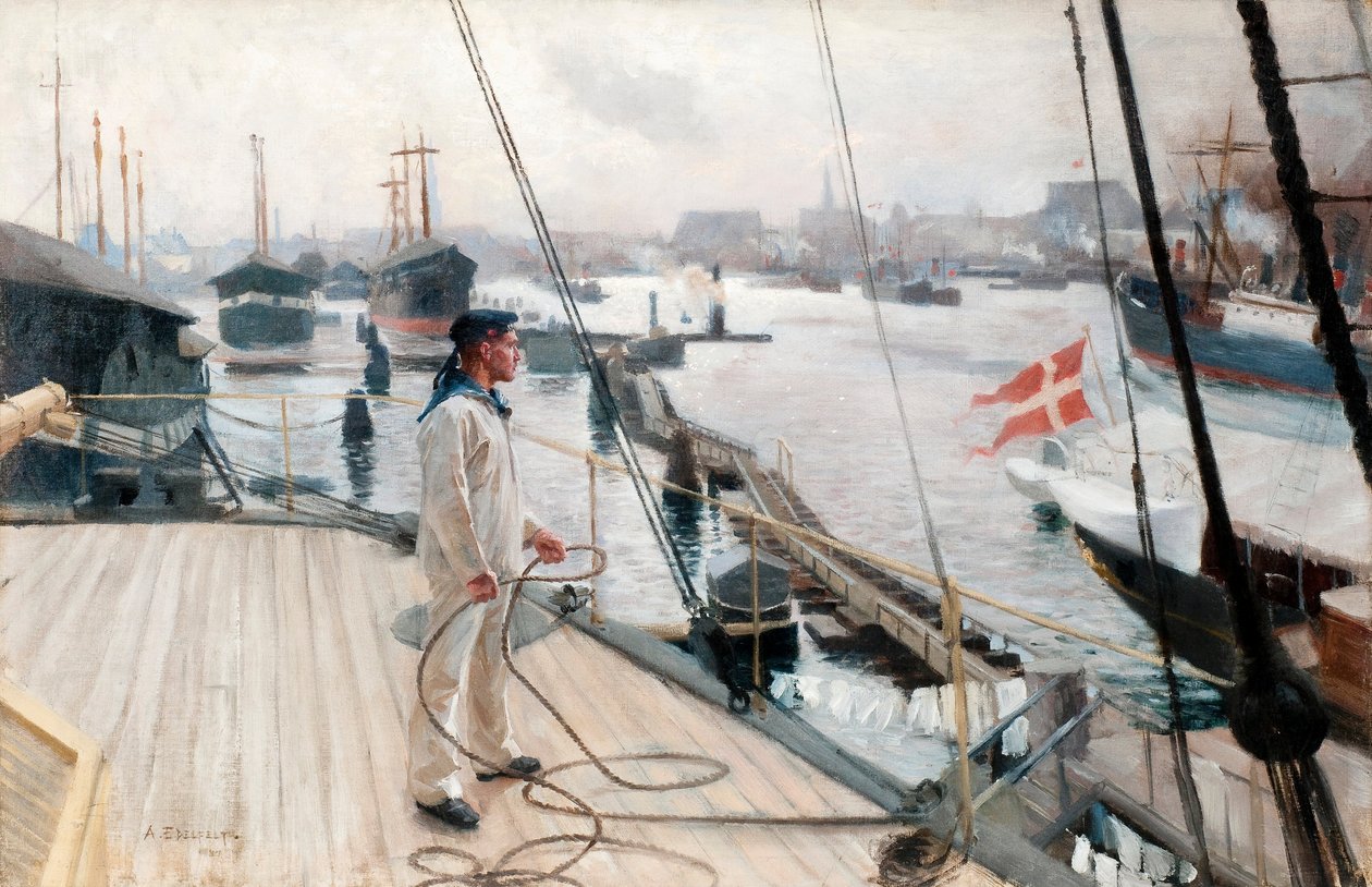 Vom Hafen von Kopenhagen I. Svenska von Albert Gustaf Aristides Edelfelt