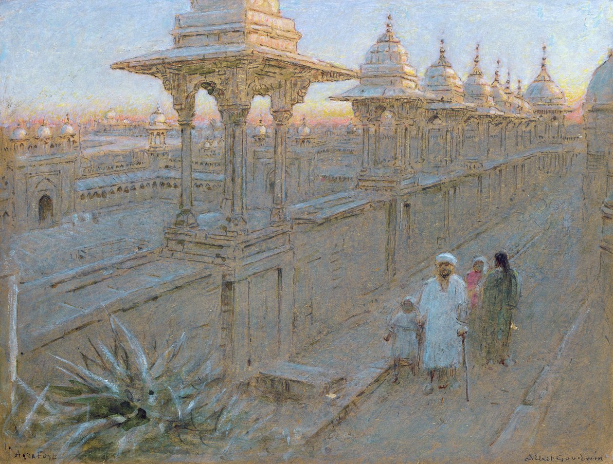 Im Agra Fort von Albert Goodwin