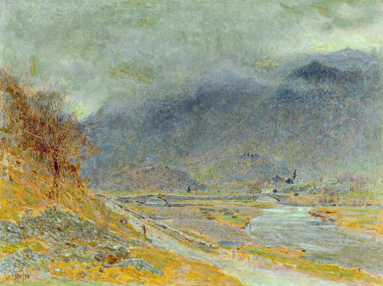 Bergnebel, 1870 von Albert Goodwin