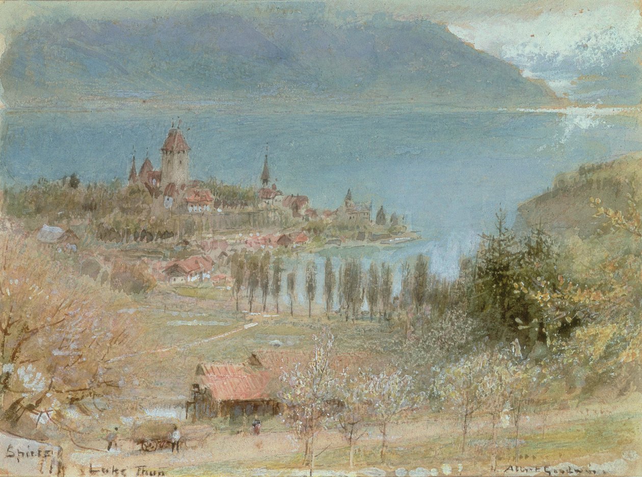 Spiez, Thunersee von Albert Goodwin