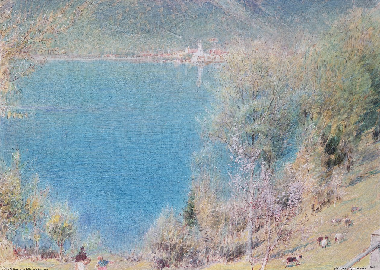 Witznan, Vierwaldstättersee von Albert Goodwin