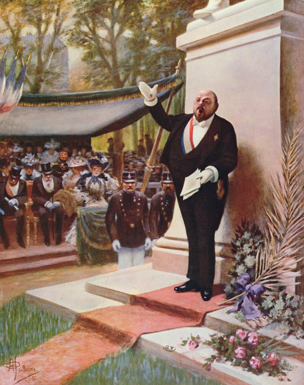 Einweihung eines Denkmals, 1905 von Albert Guillaume