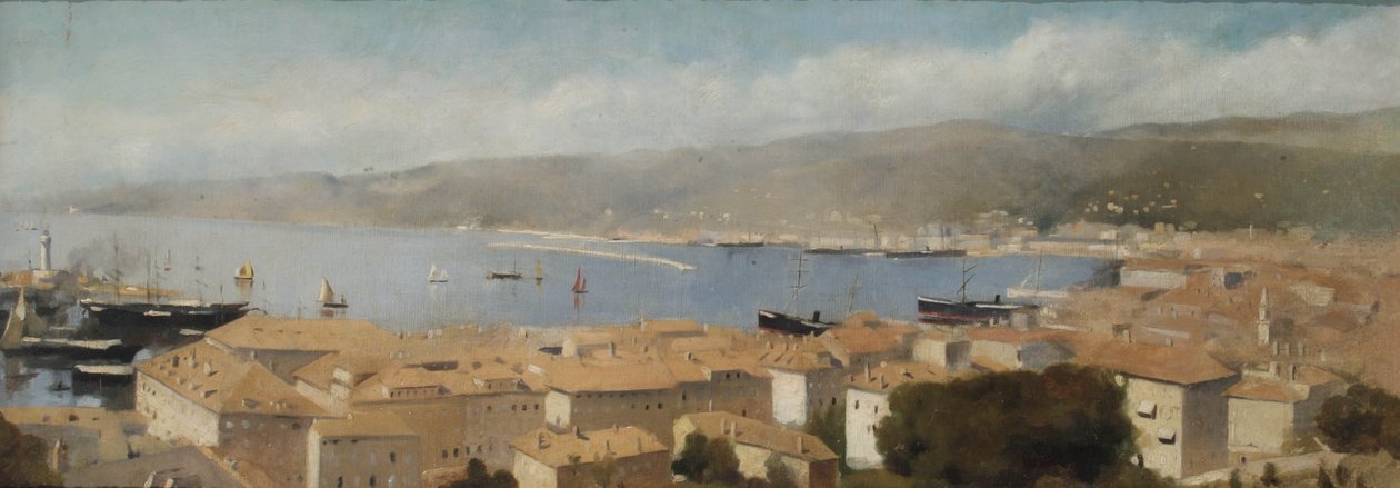 Blick auf Triest, ca. 1889 von Albert Letchford