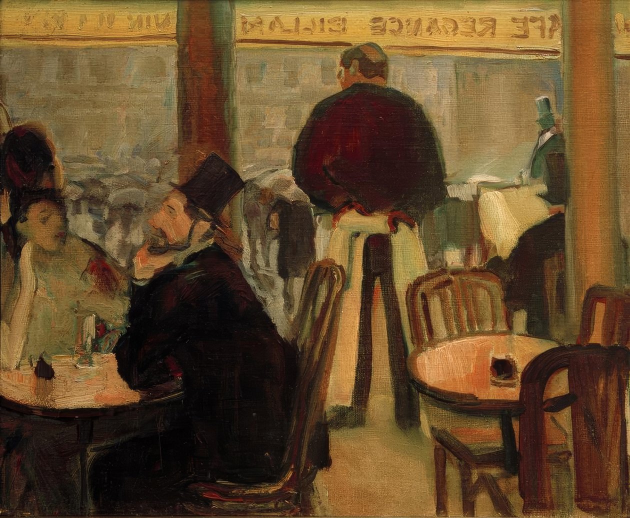 Café in Paris (Pariser Café II) von Albert Weisgerber