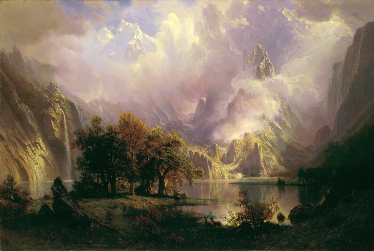 Rocky Mountain Landschaft von Albert Bierstadt