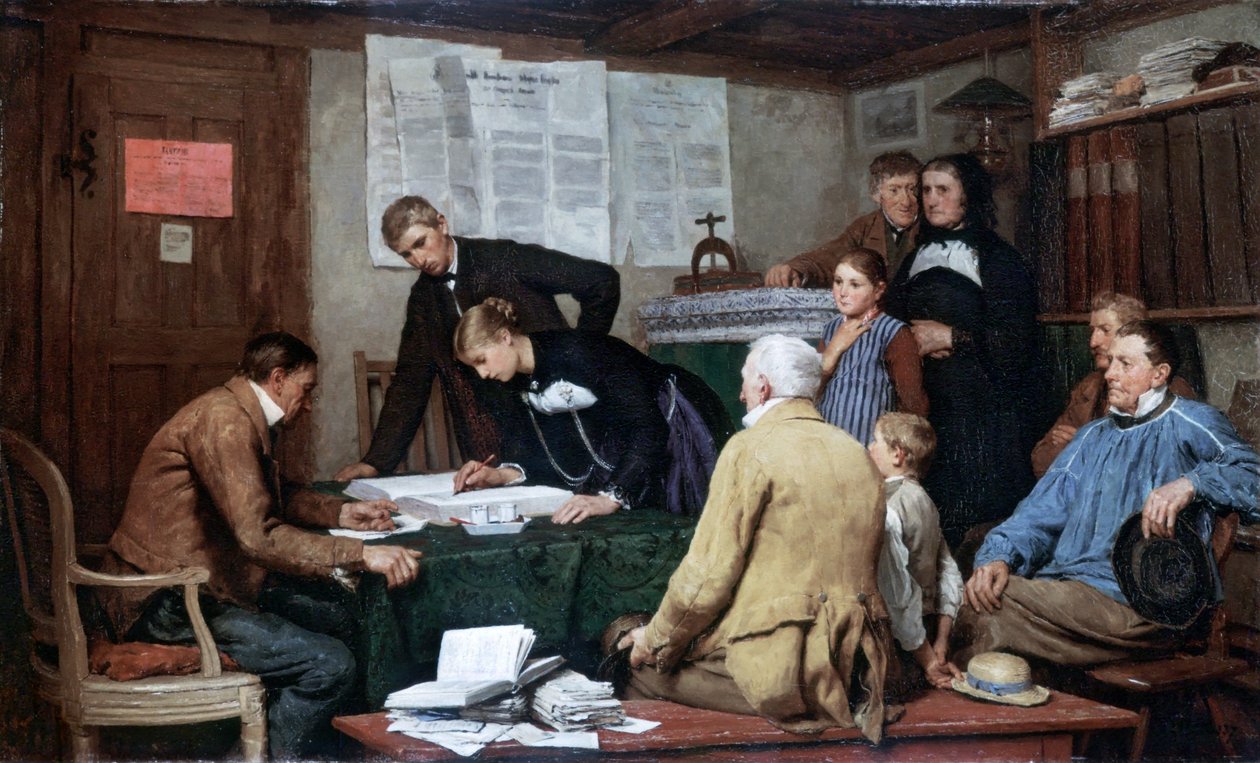 Zivilehe von Albert Anker
