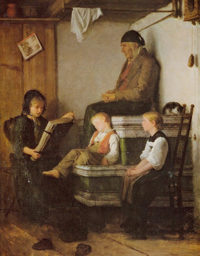 Sonntagnachmittag von Albert Anker