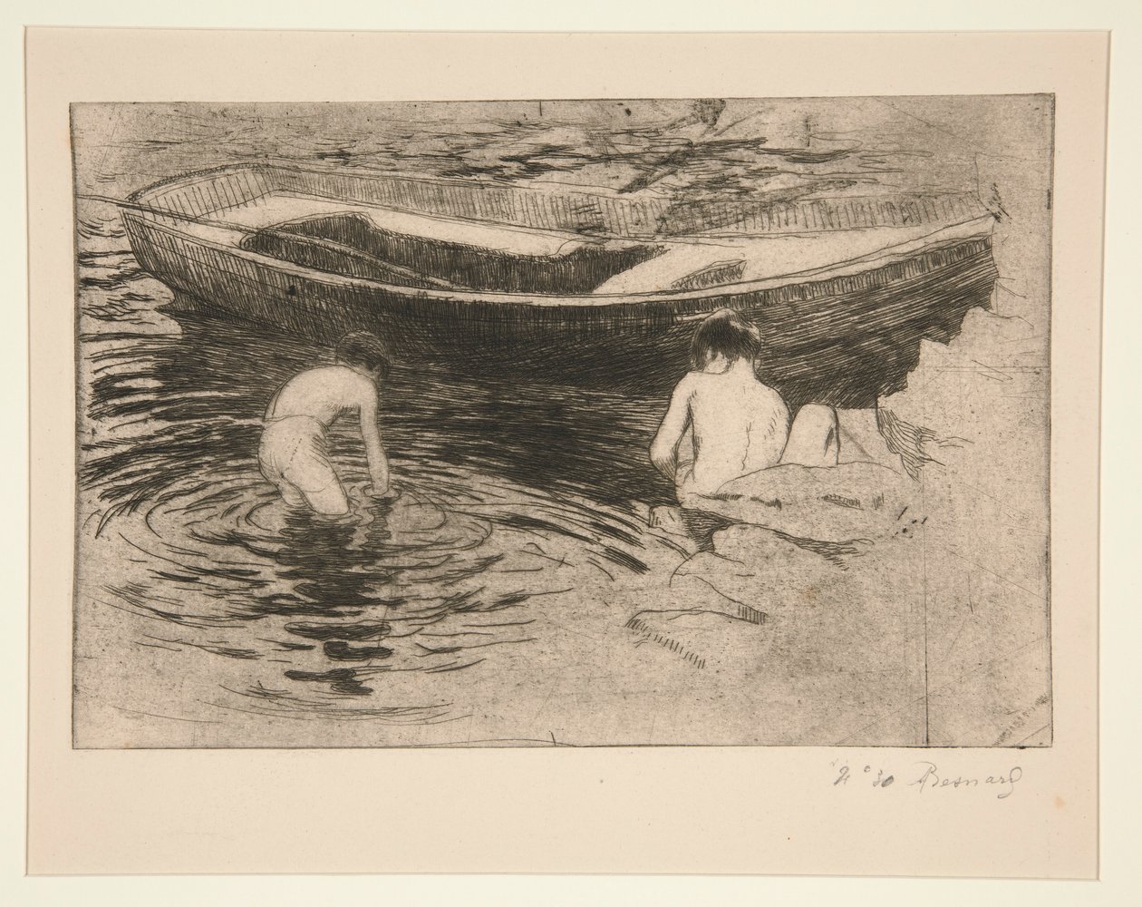 Baden in Talloires von Albert Besnard