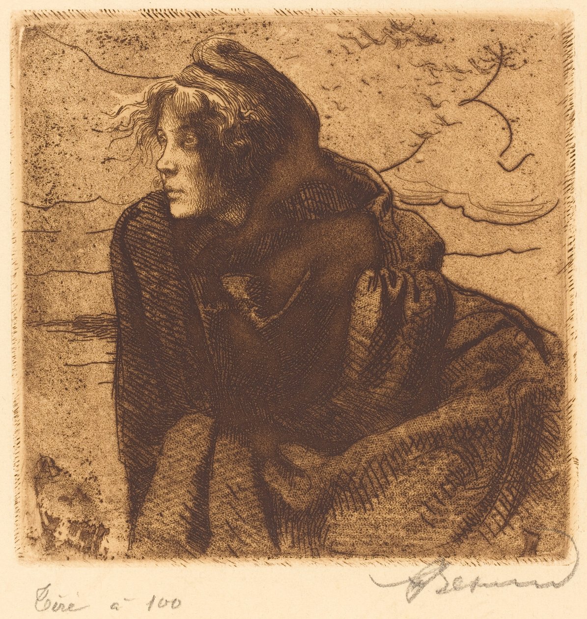 Melancholie (Mélancolie) von Albert Besnard