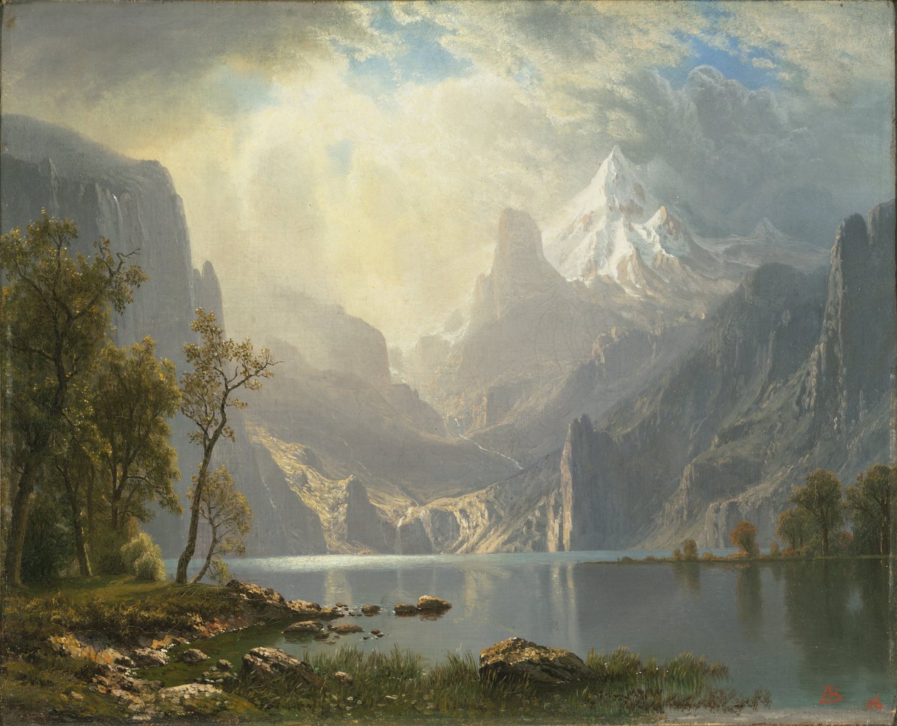 In den Sierras / Lake Tahoe von Albert Bierstadt