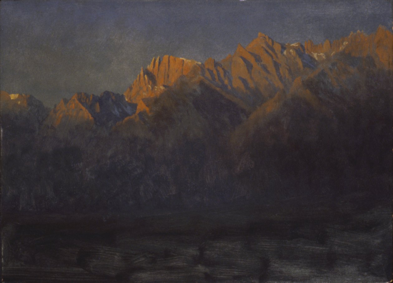 Sonnenaufgang in den Sierras von Albert Bierstadt