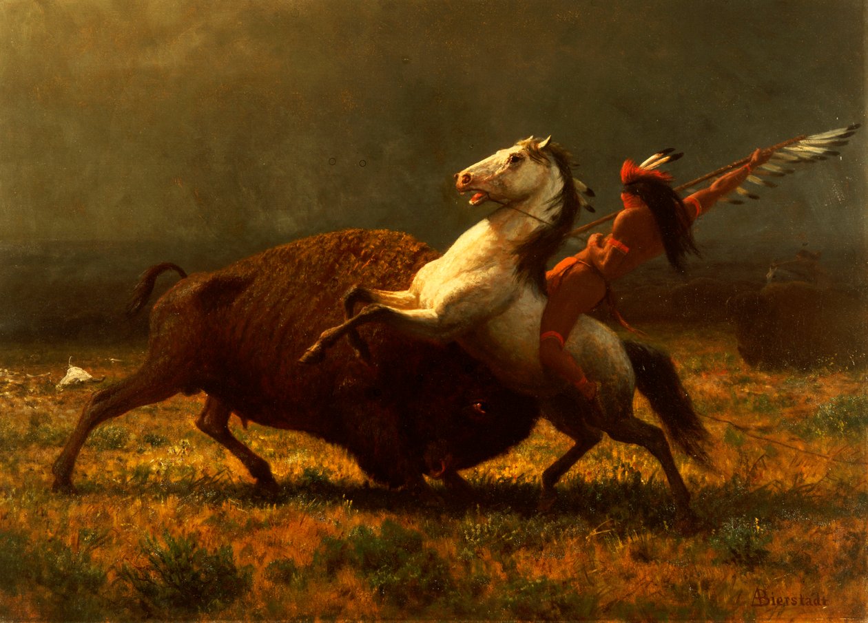 Das letzte Büffel, ca. 1888 von Albert Bierstadt