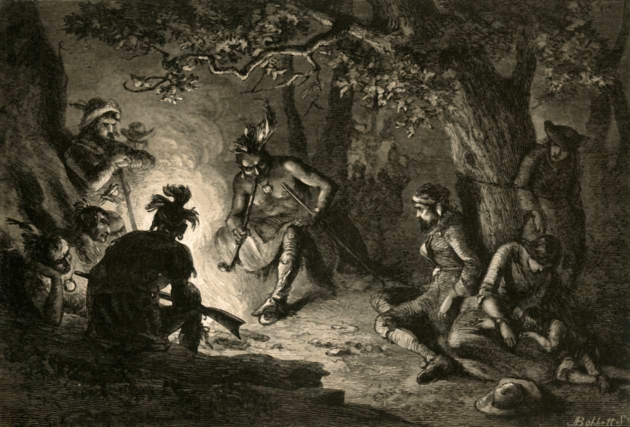 Gefangene aus dem Wyoming Valley, 1877 von Albert Bobbett