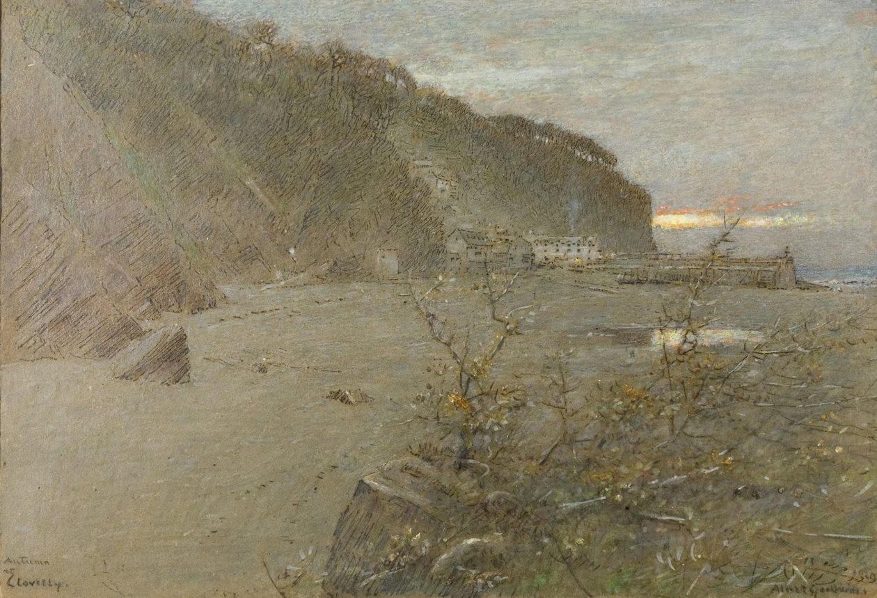 Herbst in Clovelly von Albert Goodwin