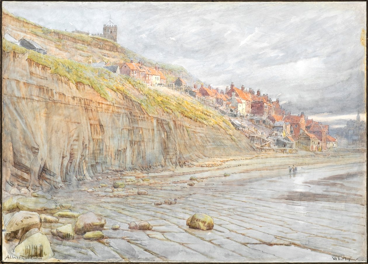 Whitby (Aquarell mit Tinte) von Albert Goodwin