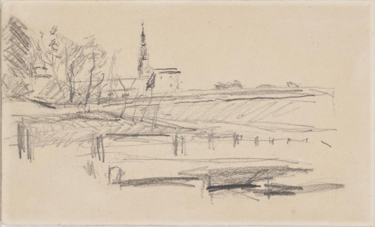 Kronborg von Westen gesehen von Albert Gottschalk
