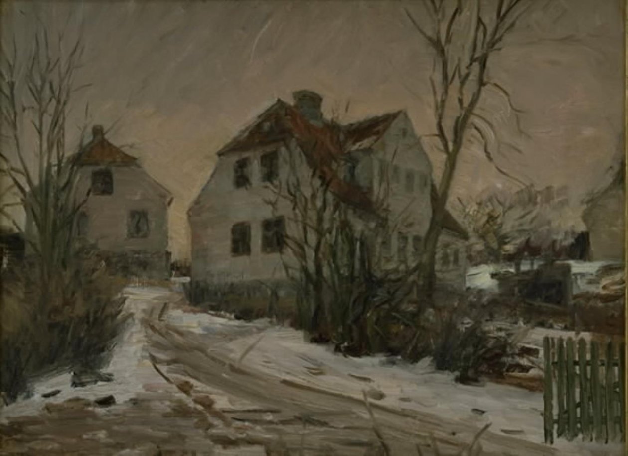 Wintertag in Lyngby von Albert Gottschalk