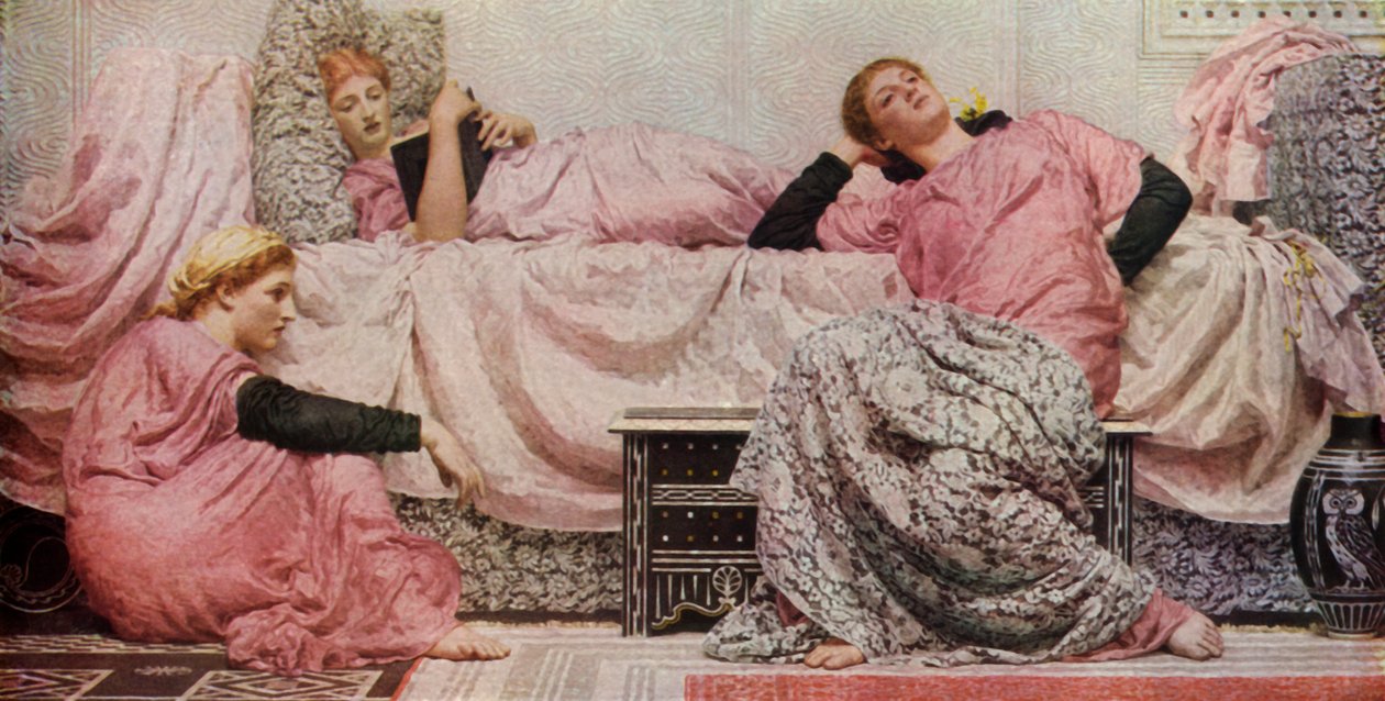 Lautes Vorlesen, 1884, 1936 von Albert Joseph Moore