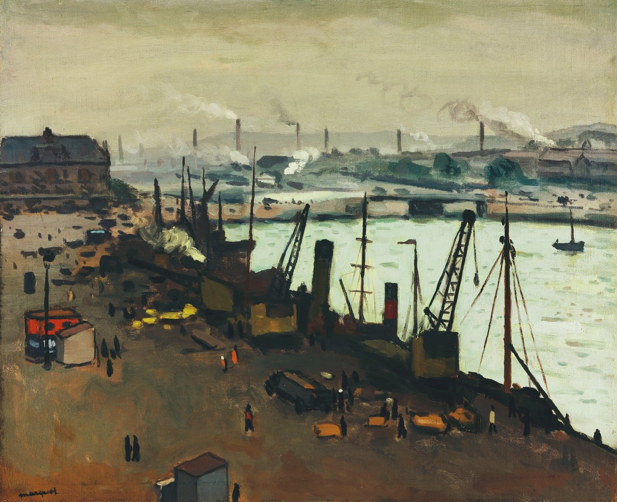 Der Hafen von Boulogne-sur-Mer von Albert Marquet