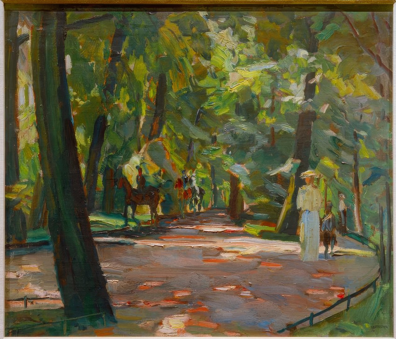 Ausritt im Englischen Garten von Albert Weisgerber