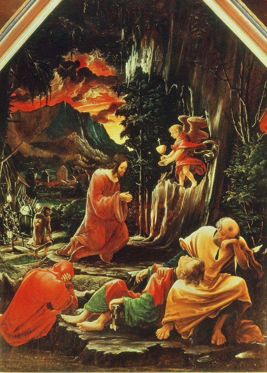 Die Agonie im Garten, vom St. Florian Altar, um 1515 von Albrecht Altdorfer