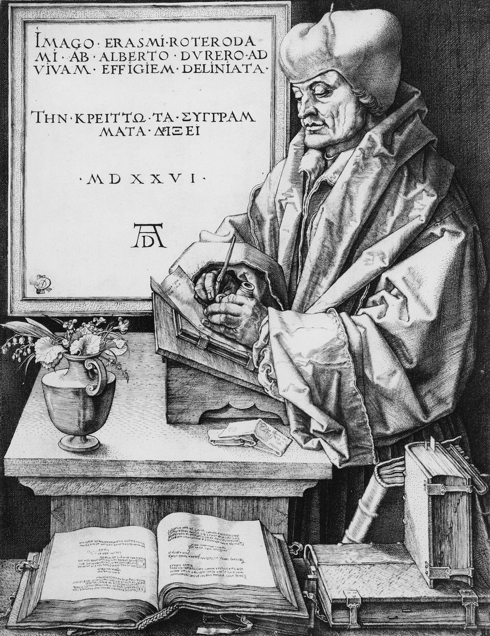 Desiderius Erasmus (1466-1536) von Rotterdam, 1526 von Albrecht Dürer