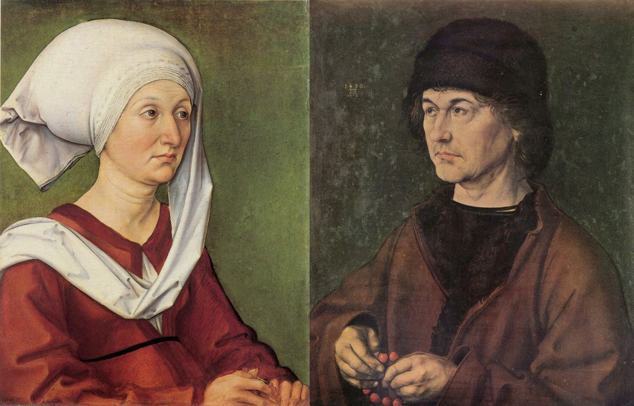 Porträt-Diptychon von Dürers Eltern von Albrecht Dürer